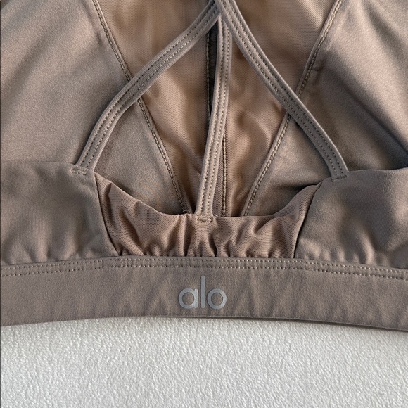 ALO Yoga Tan Sports Bra - Picture 5 of 11
